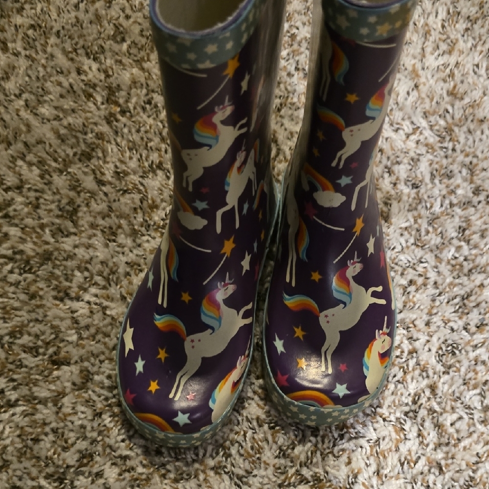 Unicorn Print Rain Boots